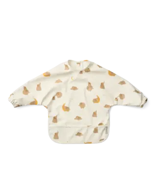 Liewood Liewood - Merle Printed Cape Bib - Elephant / Creme de la creme