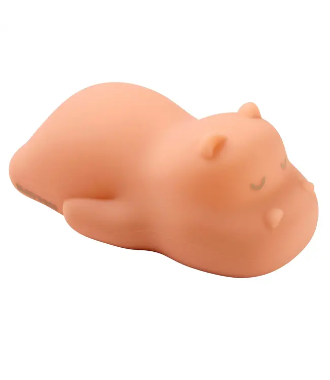 Nattou Nattou - Nachtlampen - Silicon Nachtlamp Hippo