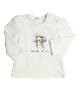 Gymp Gymp - Longsleeve Aerodoux Poodl Love - Off White