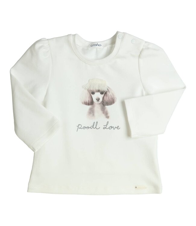 Gymp Gymp - Longsleeve Aerodoux Poodl Love - Off White