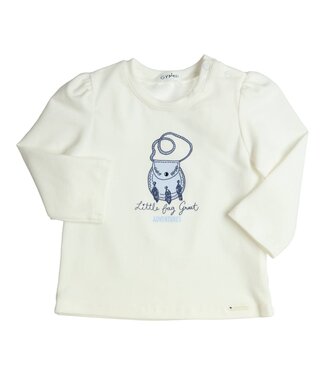 Gymp Gymp - Longsleeve Aerodoux Little Bag Great Adventures - Off White