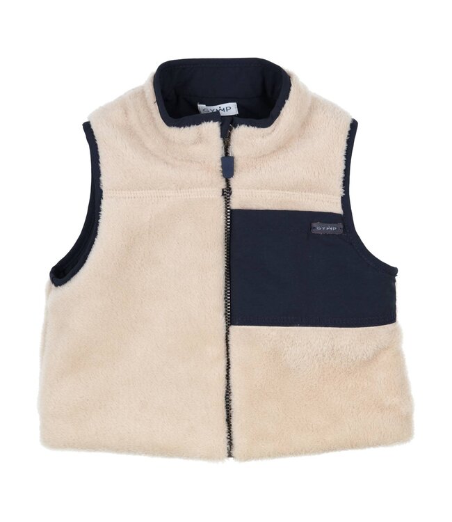Gymp Gymp - Gilet Norton - Beige - Navy