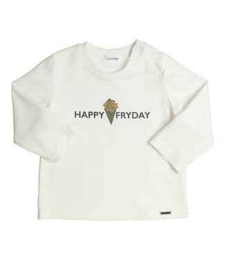 Gymp Gymp - Longsleeve Aerodoux Happy Fryday - Off White - Green