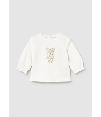 Mayoral Mayoral - L/s t-shirt - Natural