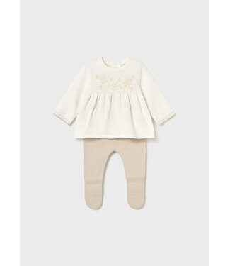 Mayoral Mayoral - Knit leg warmer set - Soy