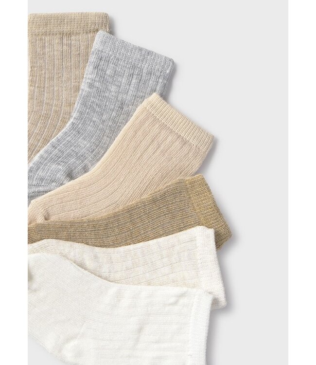 Mayoral Mayoral - Set of 6 socks - Neutrals