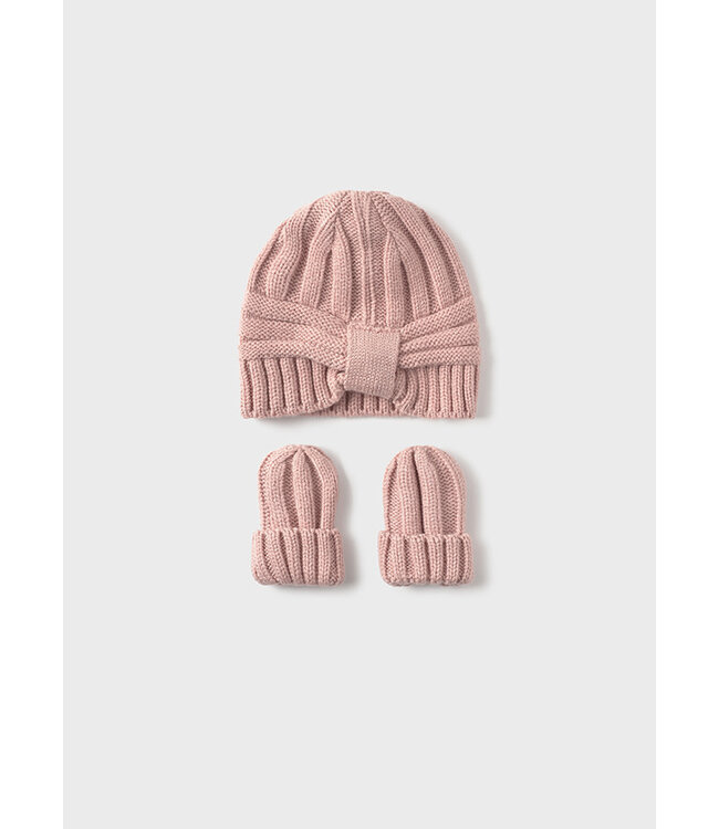 Mayoral Mayoral - Hat and gloves set - Peach