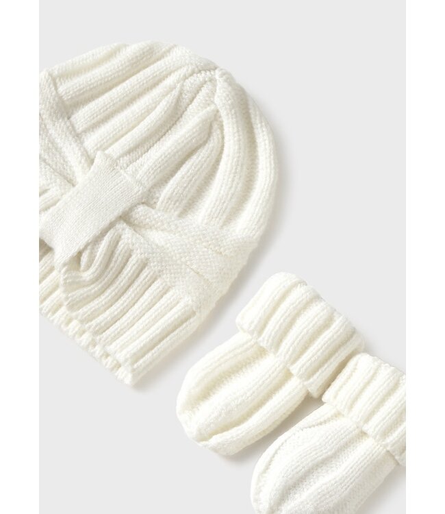 Mayoral Mayoral - Hat and gloves set - Natural