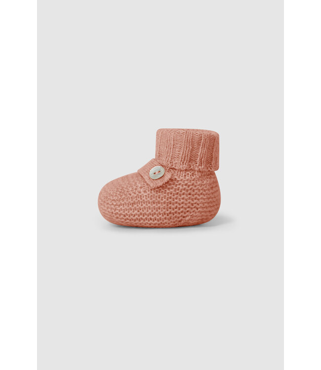 Laranjinha Laranjihna - Knitted booties - Pink