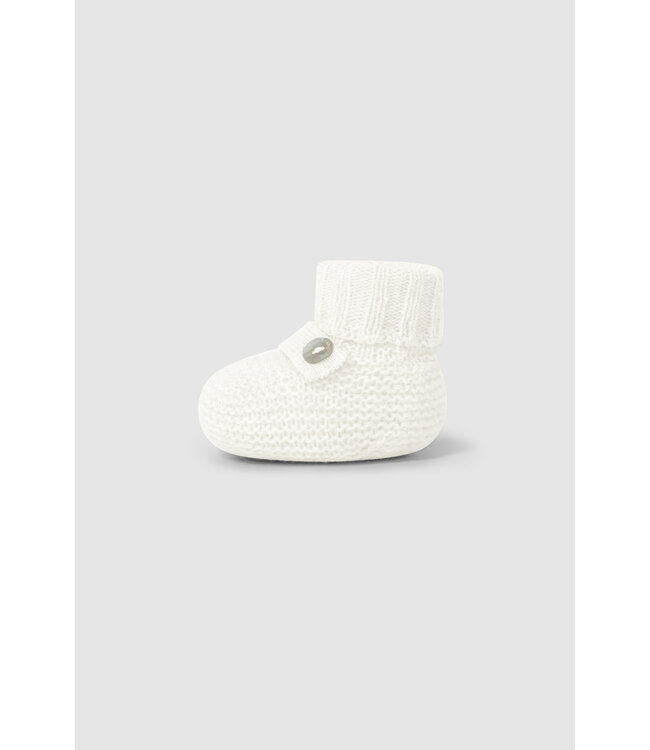 Laranjinha Laranjihna - Knitted booties - Natural
