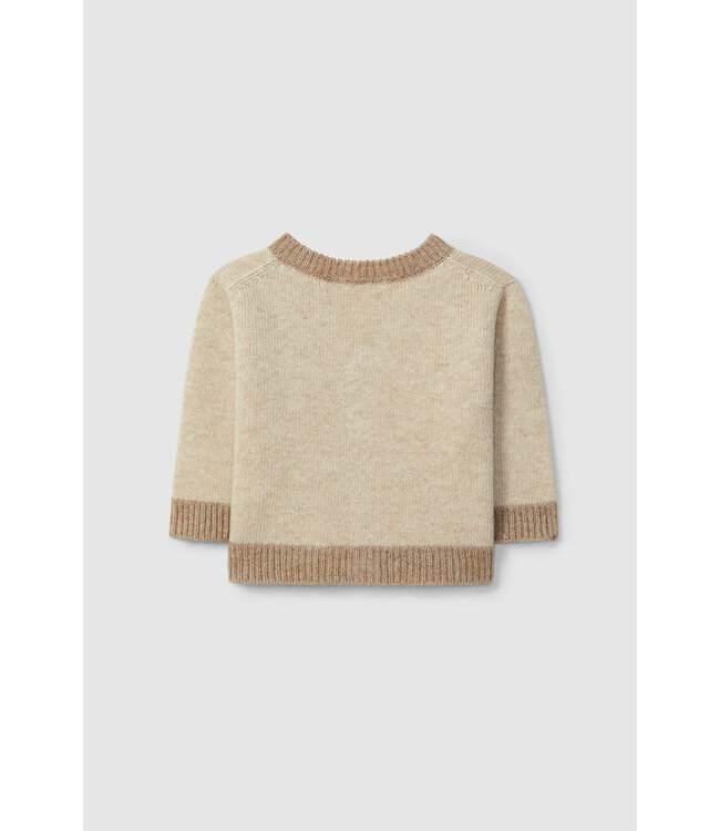 Laranjinha Laranjihna - Gilet knitted - Beige