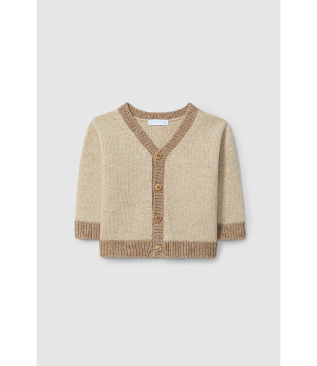 Laranjinha Laranjihna - Gilet knitted - Beige
