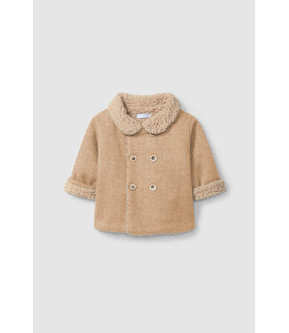 Laranjinha Laranjihna - Jas met teddy - Donker beige