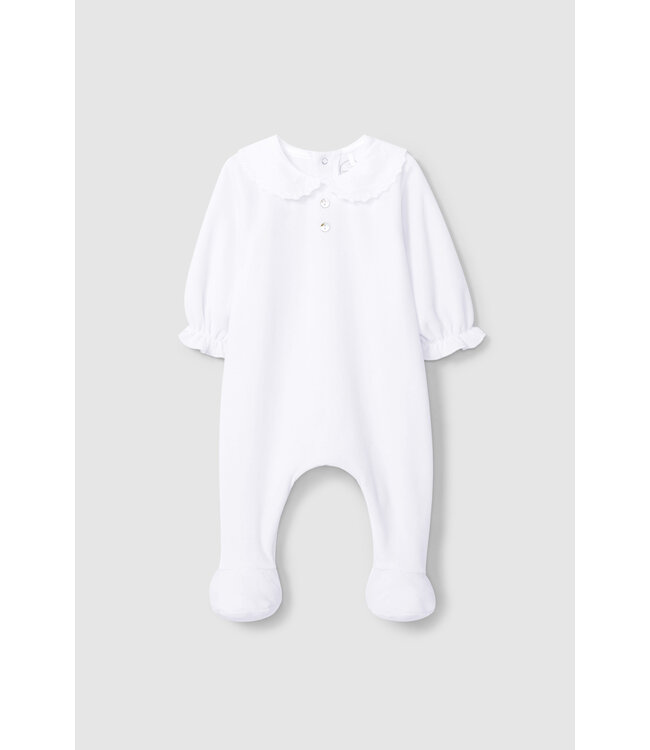 Laranjinha Laranjihna - Babypakje velours - wit