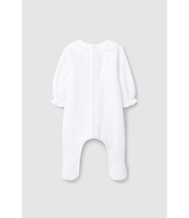 Laranjinha Laranjihna - Babypakje velours - wit