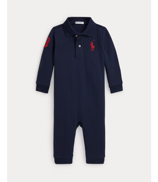 Ralph Lauren Ralph Lauren - Katoenen mesh Polo overall met Big Pony - Refined na