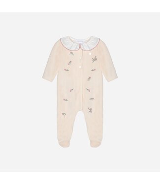 Patachou Patachou - Babypakje velours  - Beige floral