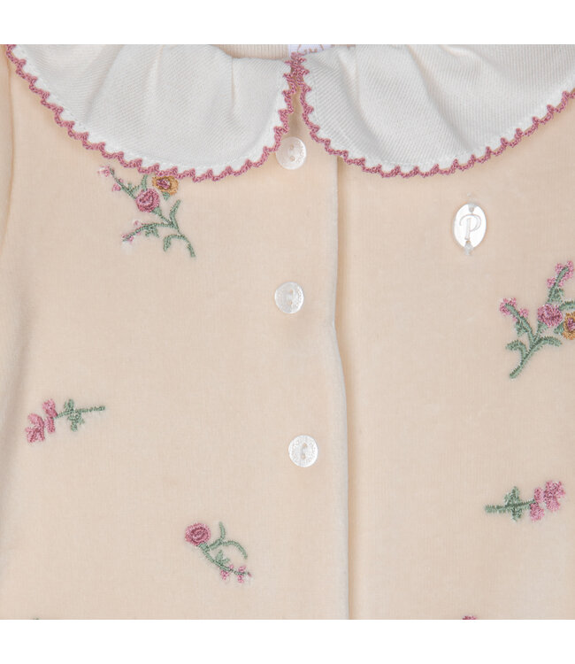 Patachou Patachou - Babypakje velours  - Beige floral