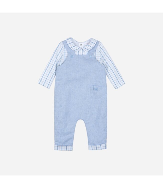 Patachou Patachou - Babypakje hemdje - melange blue