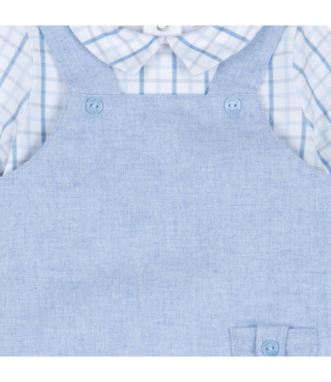 Patachou Patachou - Babypakje hemdje - melange blue