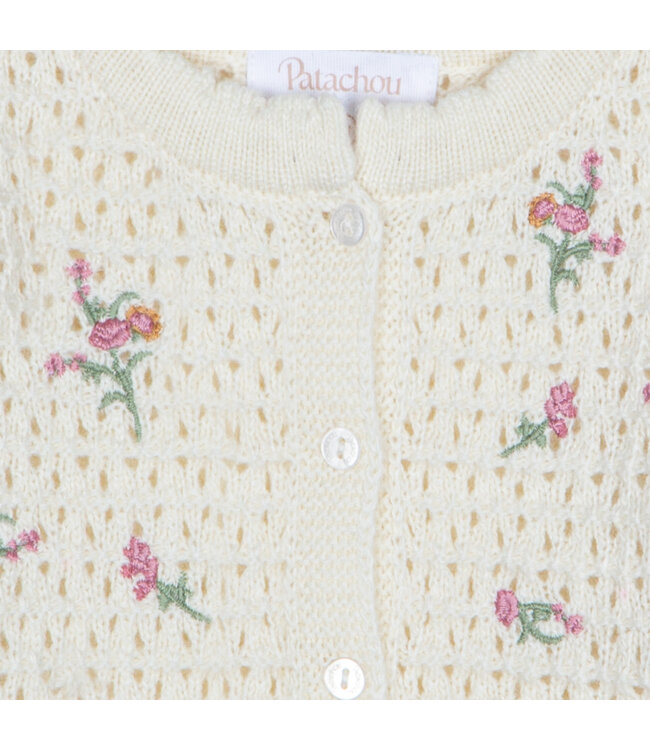 Patachou Patachou - Gilet Tricot - ecru