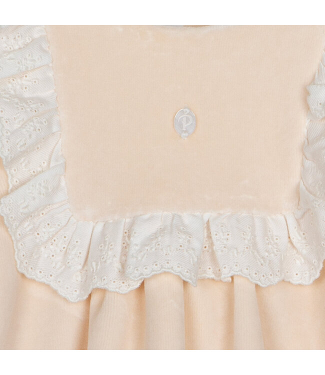 Patachou Patachou - Jurk velours - beige