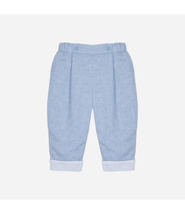 Patachou Patachou - Broek Set baby knit - Melange blue