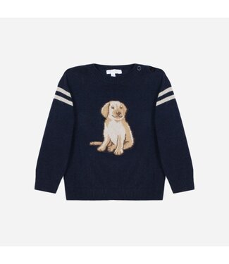 Patachou Patachou - Sweater Tricot - Marine dog