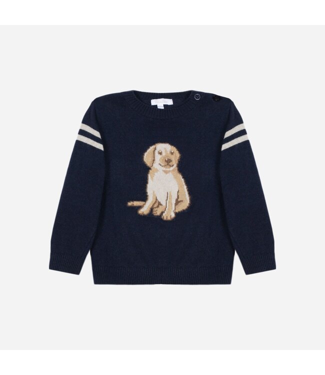 Patachou Patachou - Sweater Tricot - Marine dog