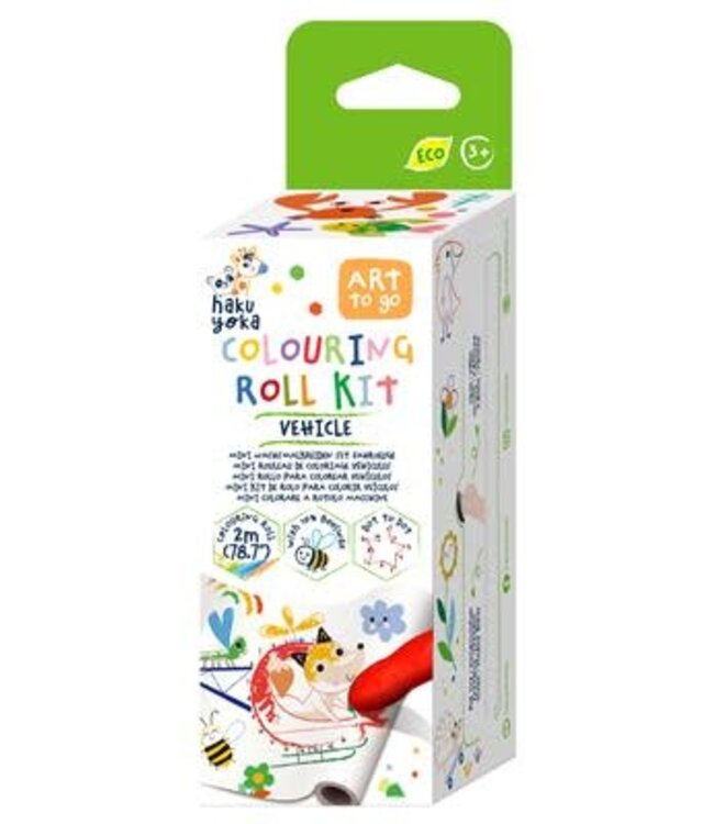 Haku Yoka Haku Yoka - Mini Kleurrol Kit - Voertuigen