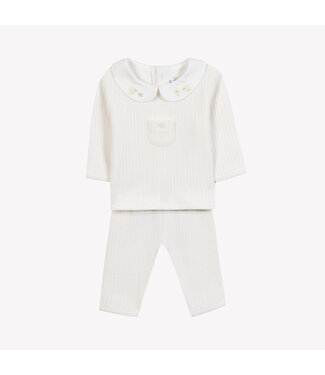 Tartine et Chocolat Tartine et Chocolat - 2delig velours set - Nacre