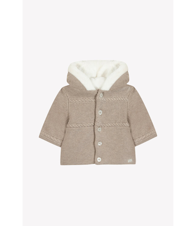 Tartine et Chocolat Tartine et Chocolat - Jasje gebreid - Greige chiné