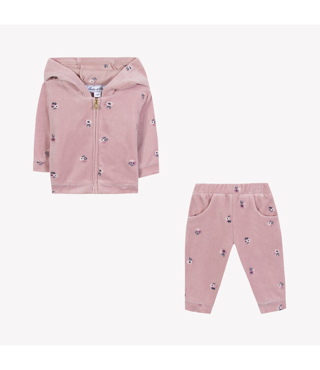 Tartine et Chocolat Tartine et Chocolat - Jogging Velours Flower - Eglantine