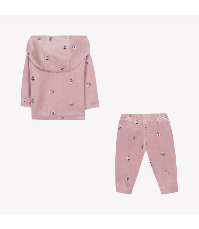 Tartine et Chocolat Tartine et Chocolat - Jogging Velours Flower - Eglantine