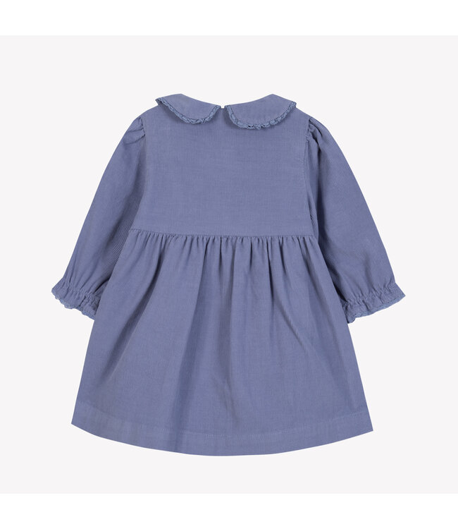 Tartine et Chocolat Tartine et Chocolat - Jurk velours - Bleuet