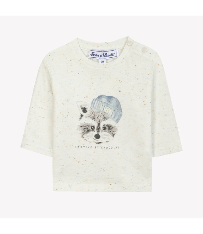 Tartine et Chocolat Tartine et Chocolat - Tshirt lange mouwen - Nacre