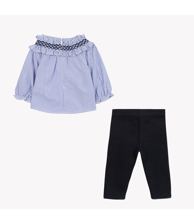 Tartine et Chocolat Tartine et Chocolat - Blouse + broek - Chambray