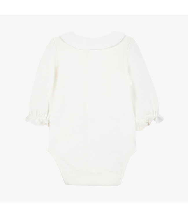 Tartine et Chocolat Tartine et Chocolat - Body Roze flower kraag - Nacre