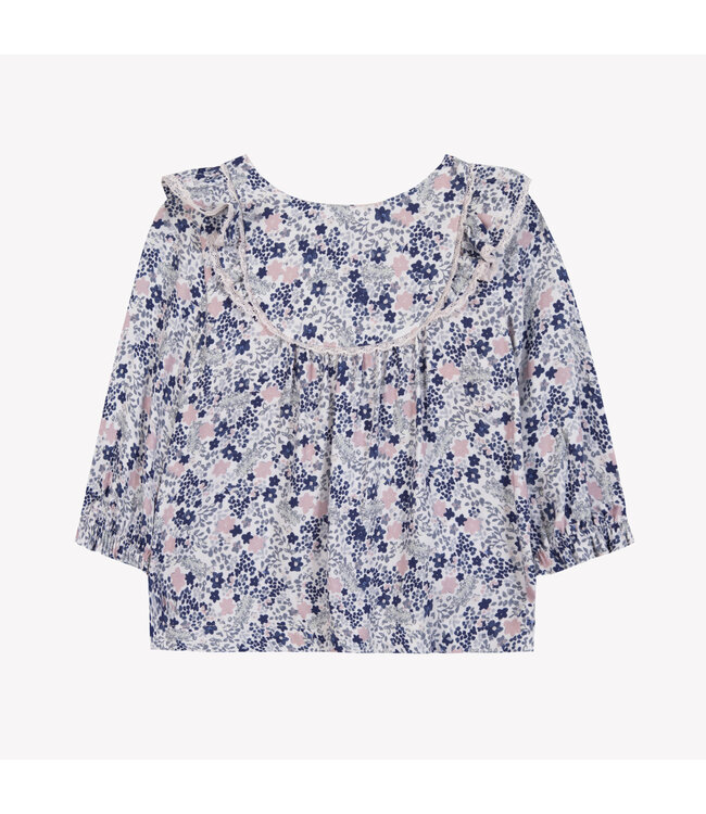 Tartine et Chocolat Tartine et Chocolat - Blouse bloemen - Bleuet