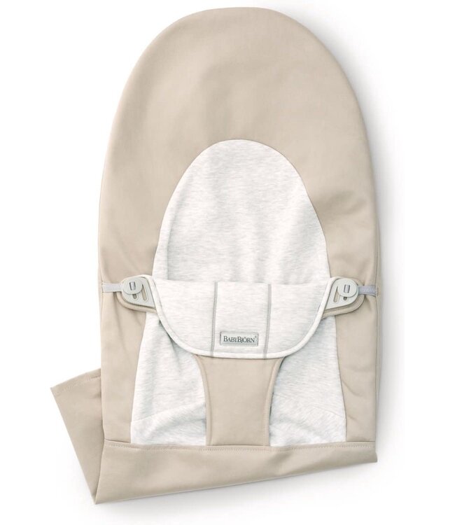 Babybjorn BabyBjörn - Stoffen Zitting Wipstoeltje  - Geweven Jersey Beige Grijs
