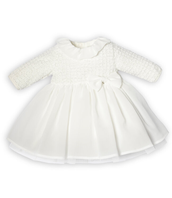 First First - G dress bow COUTURE- off white