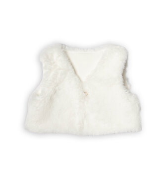 First First - G waistcoat fur- off white
