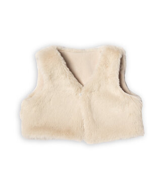First First - G waistcoat fur- beige
