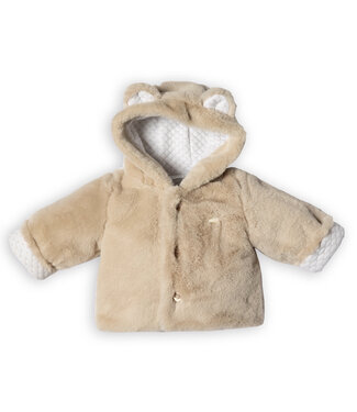 First First - waistcoat fur- beige