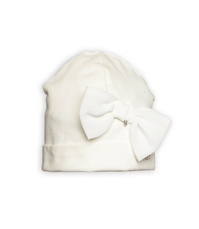 First First - G bonnet bow COUTURE- off white