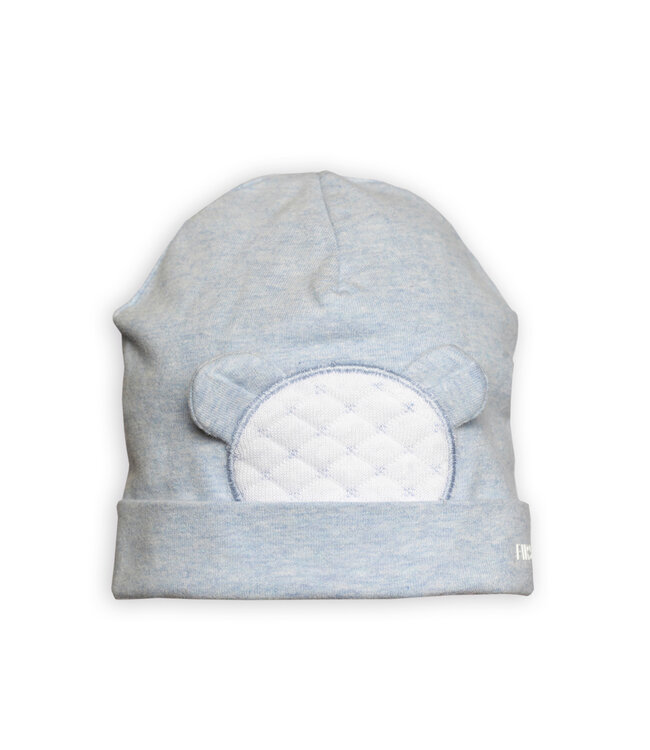 First First - bonnet teddy bear OSLO- azzuro