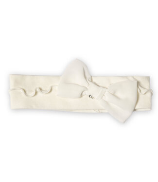 First First - G hairband bow COUTURE- off white