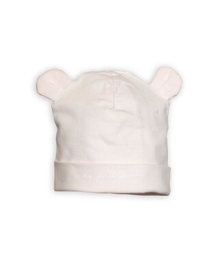 First First - bonnet teddy bear ears - blush pink