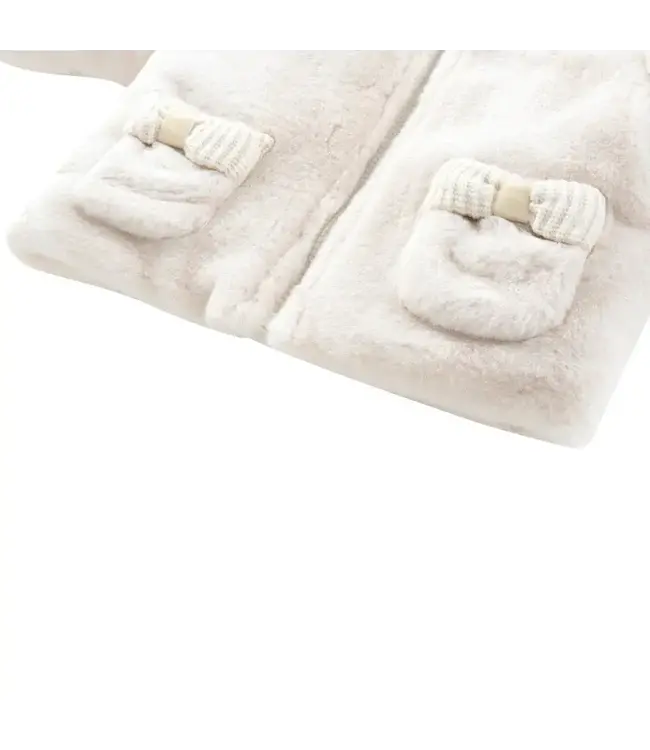 Natini Natini - Jacket Fur Bow Cream