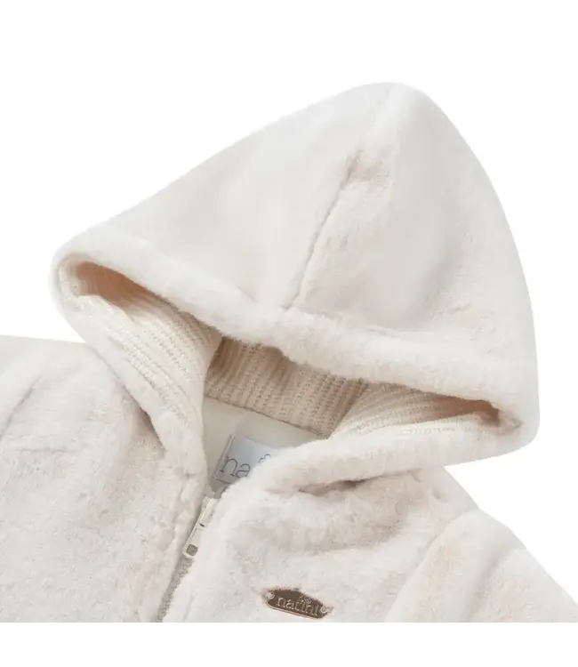 Natini Natini - Jacket Fur Bow Cream
